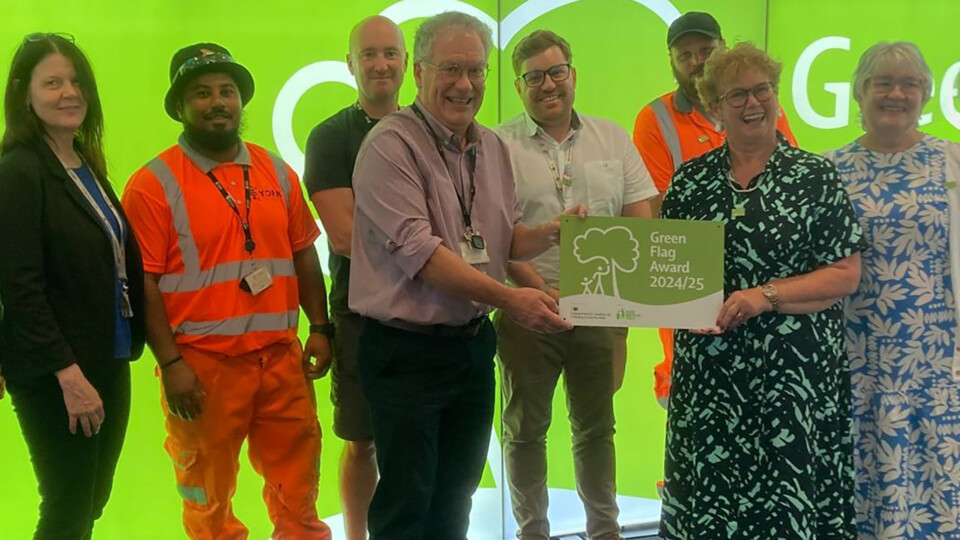 Team and volunteers receive Green Flag award