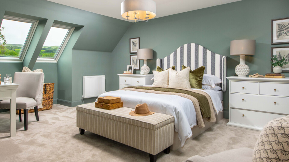 BDWYW - A bedroom inside the Lichfield style show home at Imperial Court