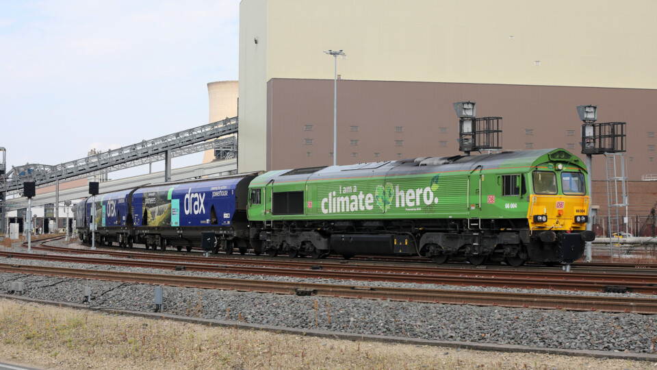 HVO train at Drax Power Station