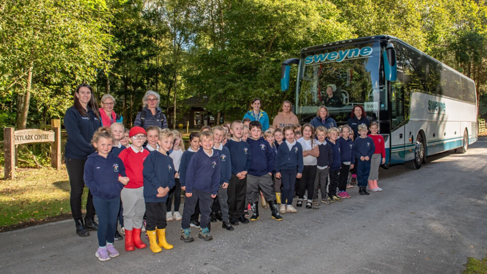 Children from Howden Church of England Infant School visiting Drax's Skylark Centre