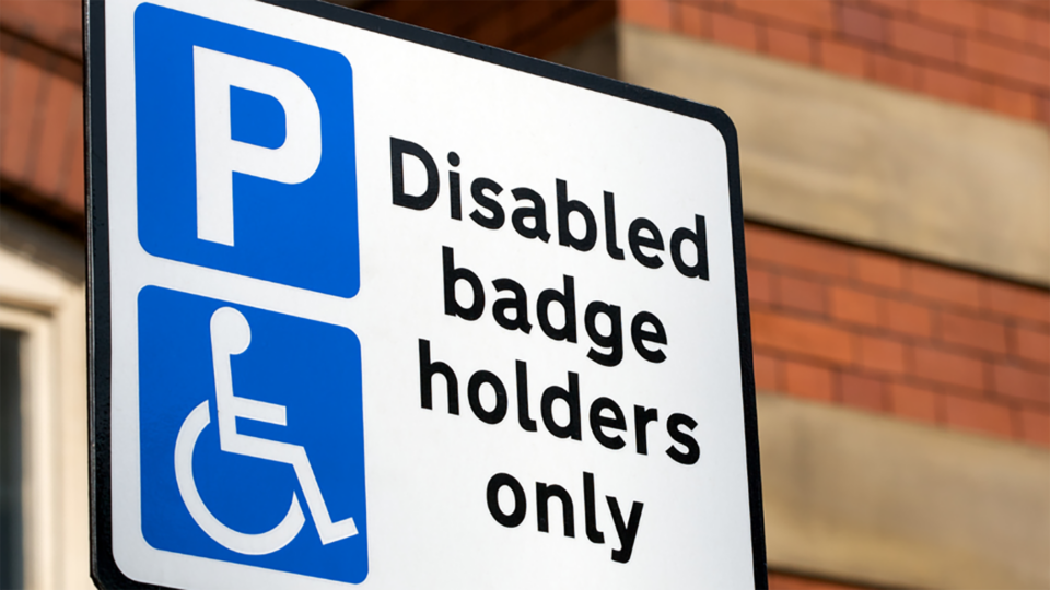 Blue Badge parking sign