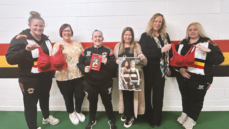 ANITA with members of the Bradford Bulls Women's Teams