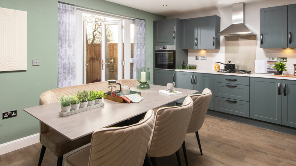 B&DWYW - 008 - A typical Barratt Homes kitchen dining area at Harclay Park