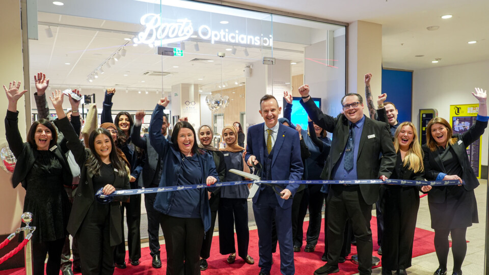 Boots Opticians Team with Andrew Cooper at Leeds BID