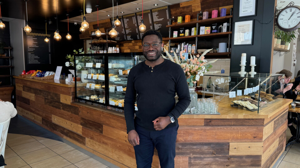 Terence Igbokwe, Owner and manager of Lefteris cafe 