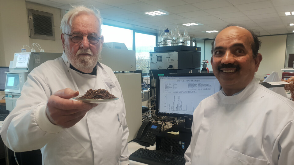 James Fearnley with Professor Anant Paradkar, from University of Bradford