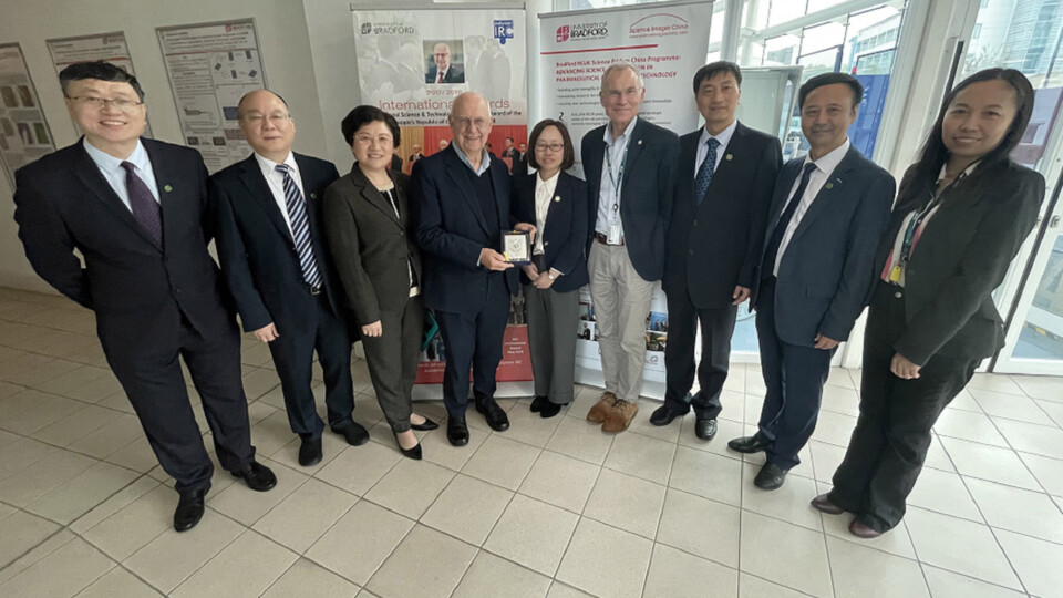 Yangzhou University’s senior leadership team met their counterparts from the University of Bradford during a visit in October 2024