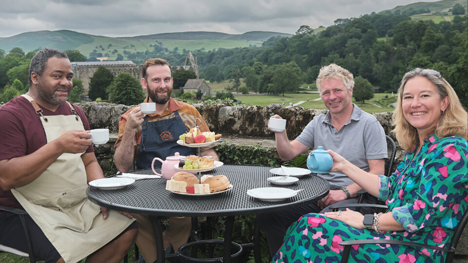 Charles Hooper Junior and Dr Robert Stephenson of Tea Cottage, and Tom Henry and Jessica Roberts of Hethertons Solicitors