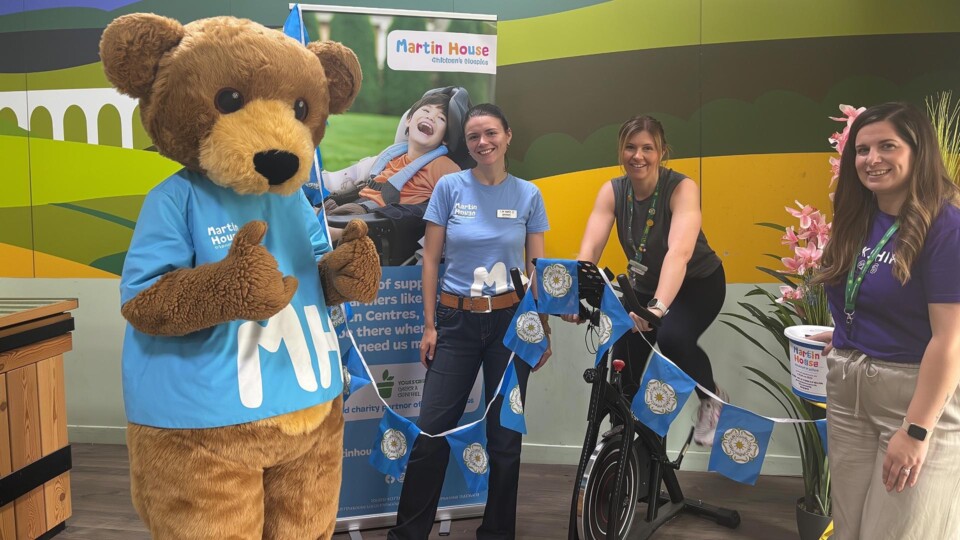 L-R Marty Bear; Beth Brown (Martin House Regional Fundraiser); Natalie Hope-Smith and Steph Harrison from YGC 