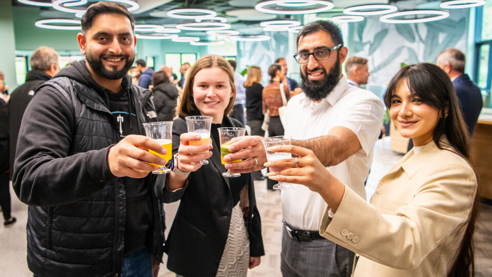 The University of Bradford student social area has been shortlisted at the Fit Out Awards 2025. Images credit: Kiran Metha@KM Images Ltd