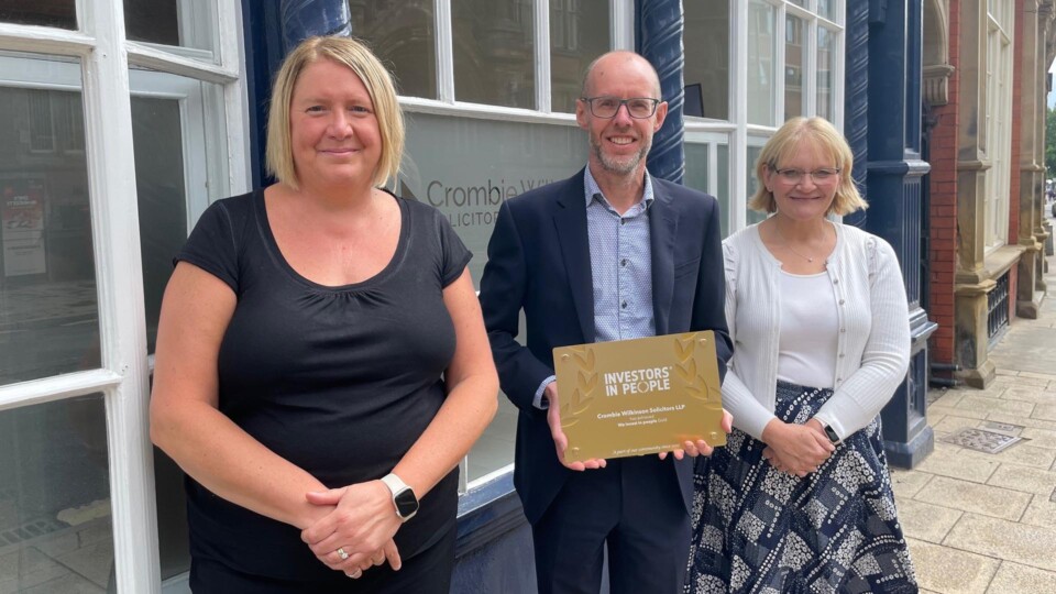 Photo left to right: Sharon Richardson, Director and Head of Private Client, Duncan Morter, Managing Director and Sheree Wraith, HR & Development Manager and Associate.