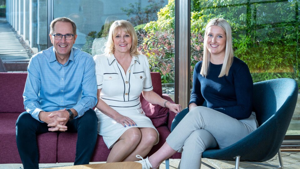 L-R Steve Rhodes, Helen Rhodes, Felicity Rhodes (Photo - Heidi Marfitt)