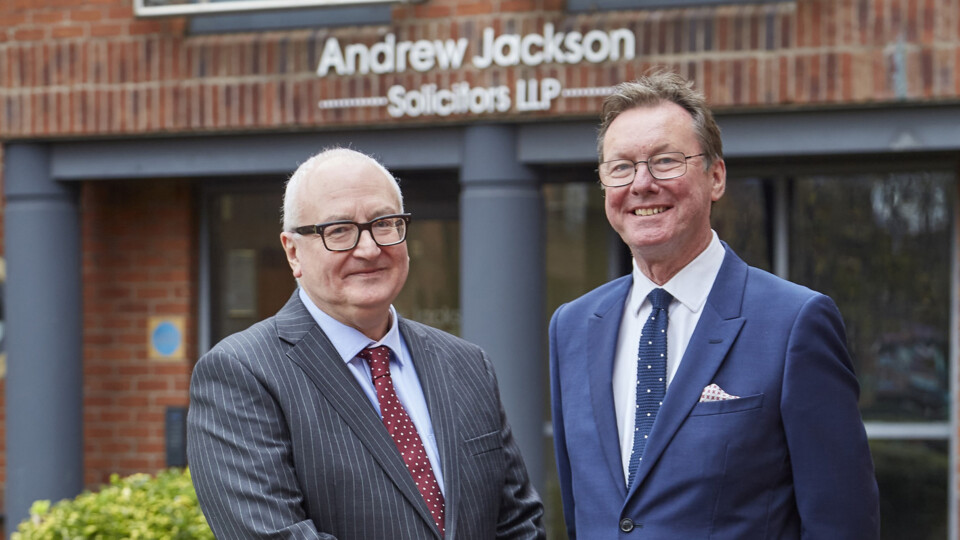 Pictured (l-r): - Jonathan Dale with Chris Booth