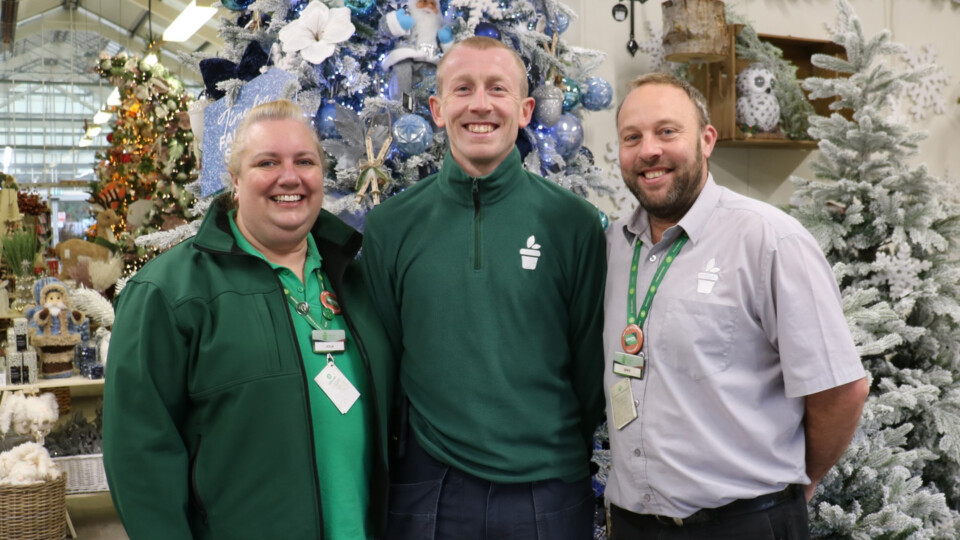 Left to right: Julia Waller, Jon Kenyon and Mike Waugh 