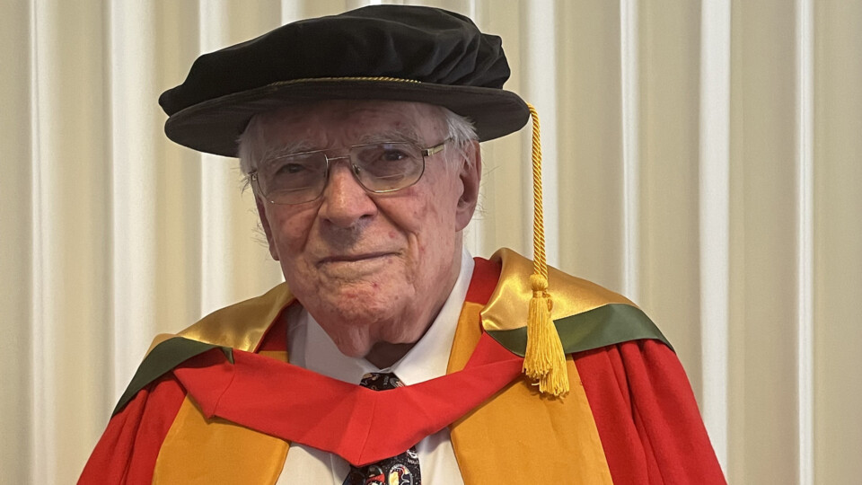 Mike Dinn in robes. Images c/o Mike Dinn