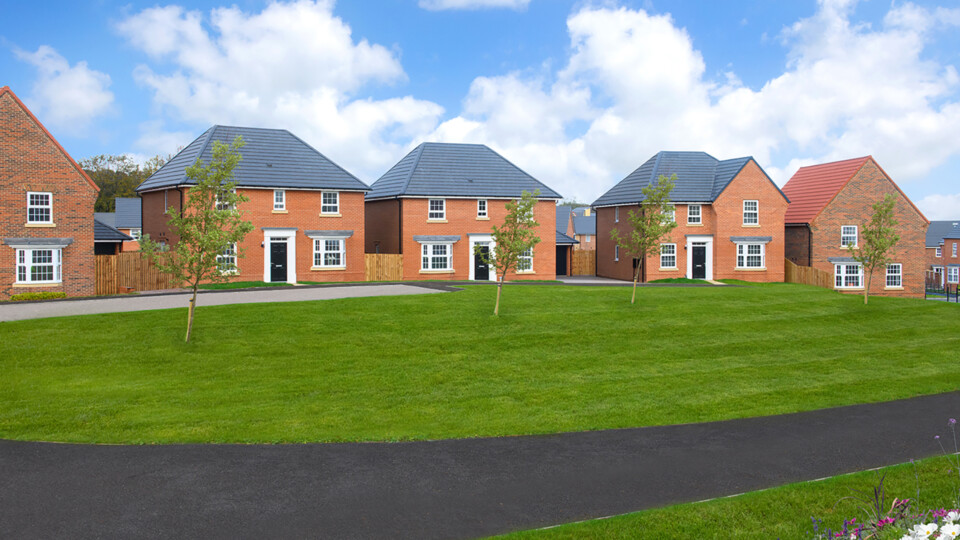 008 B&DWYE - Typical Street Scene at a David Wilson Homes Development