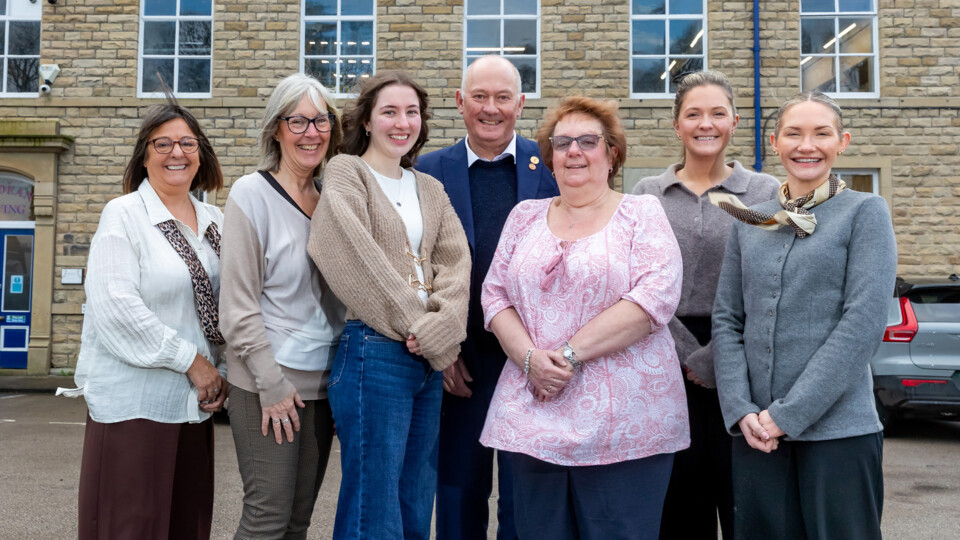 Aileen and Isabelle with Wyedeans leadership team copy