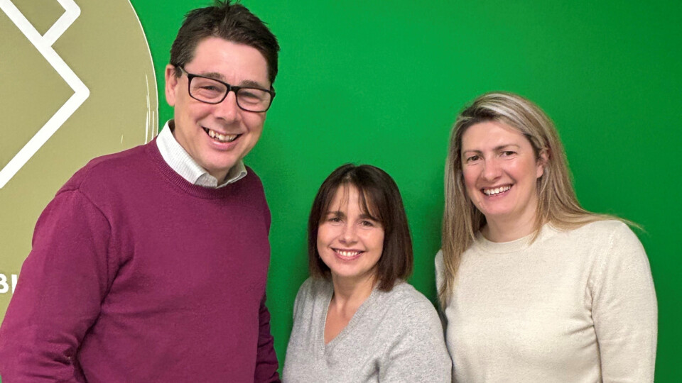 L to R Mark Farnsworth, Retail Director Sharon McNair and Charlotte Watson YGC Directors