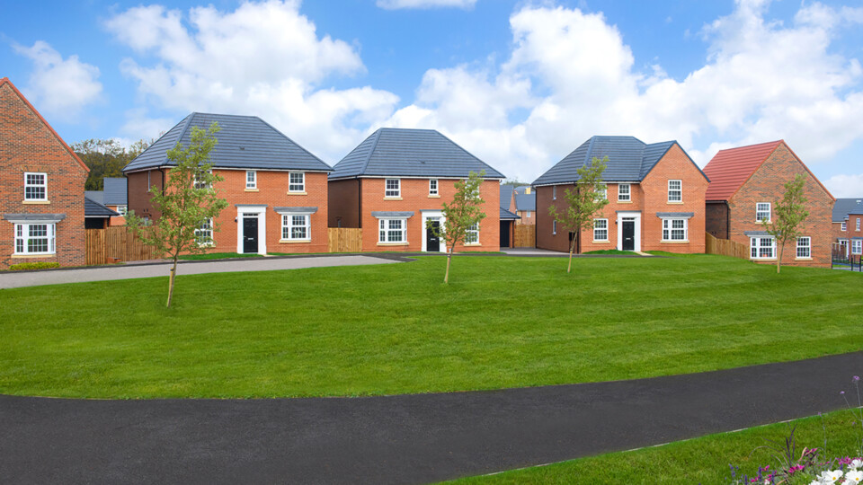 008 B&DWYE - Typical Street Scene at a David Wilson Homes Development