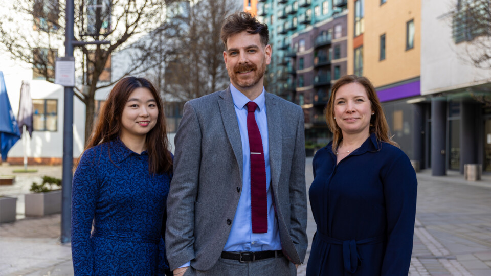 Helena Wong, Tom Grice and Sarah Power of Chadwick Lawrence (L-R)