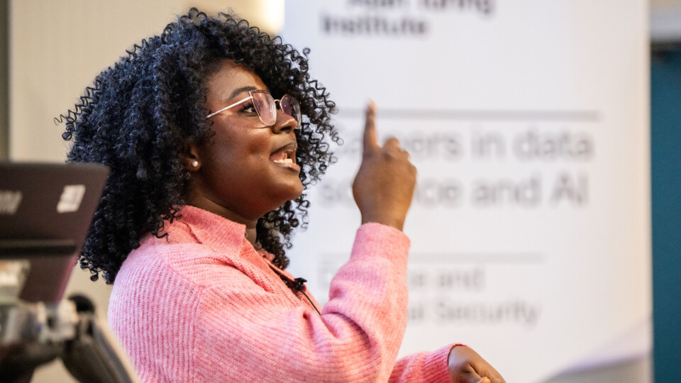 Artificial Intelligence expert Timipado Imomotebegha, Data Science Facilitator at the Alan Turing Institute. Credit: University of Bradford/Kiran Mehta.