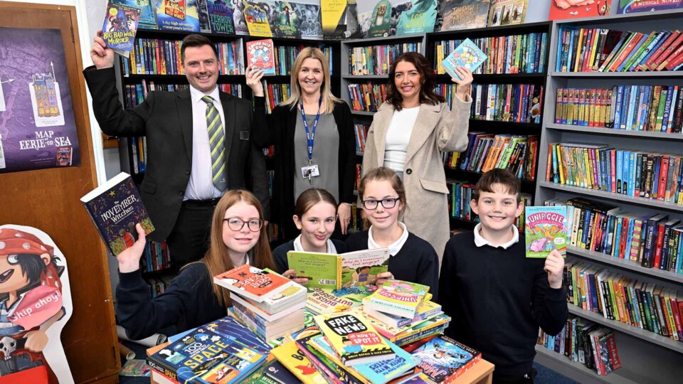 B&DWNE - Barratt and David Wilson Homes Book Donation to East Whitby Academy