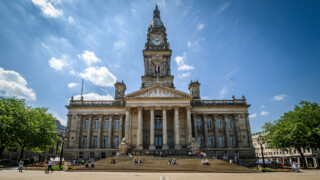 Bolton town centre images. Bolton Town Hall, Victoria Square and Le Mans Crescent. Picture by Paul Heyes, Thursday June 23, 2023.