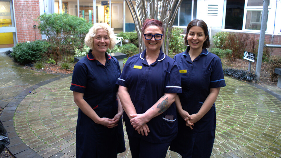Lynda, Claire and Hayley - midwives at York and Scarborough Teaching Hospitals NHS Foundation Trust