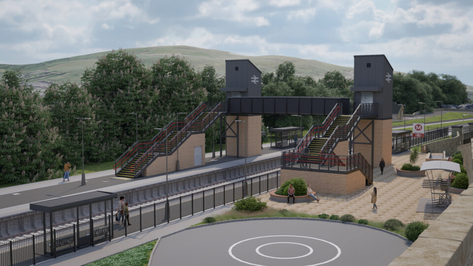 Slaithwaite station CGI