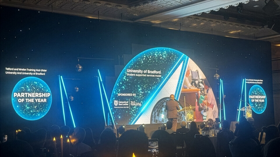 The University of Bradford’s Student Supported Services Model was crowned winner of the Partnership of the Year category at the Student Nursing Times Awards. Images credit: Vikki Carter