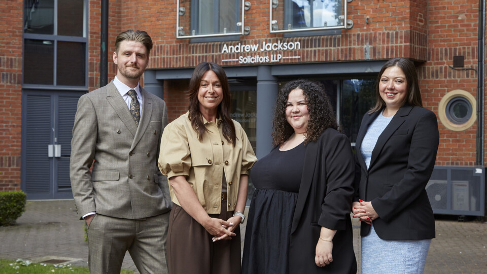 Pictured (l-r): - Jon Croft, associate solicitor; Sally Price, partner; Emily Vint, senior solicitor; and, Nicole Waldron, associate solicitor.