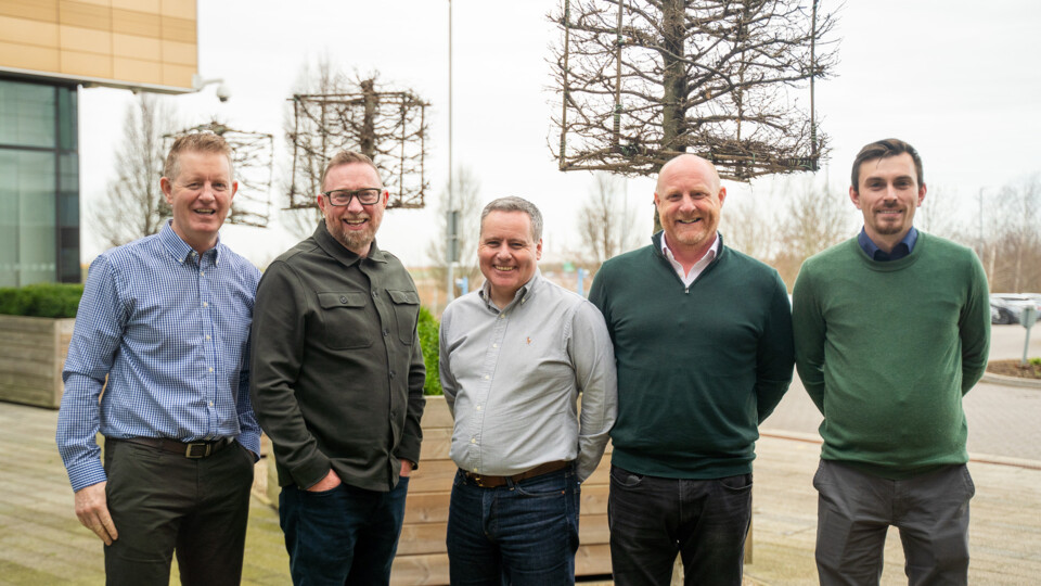 Luke Curran (right) joins Oscretes Scott Wilson (centre) and Adcretes Jonathan Tiernan (left), Gus Vaughan and Johnny Mooney