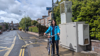 Cllr Jenny Kent, Holgate air quality _automatic monitor