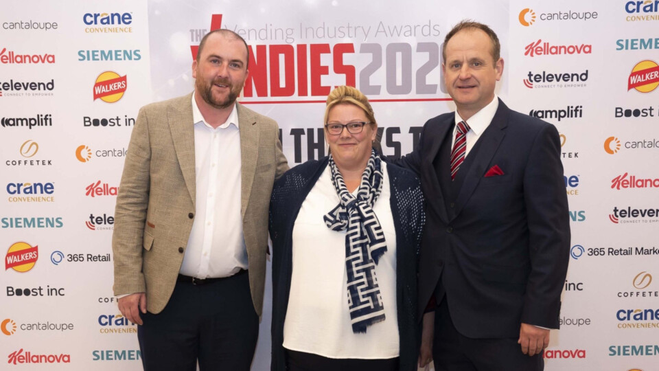 Refreshment Systems (Left) Tom Carey- Head of operations, Danielle Powell - Operative, Steve May -Managing Director, Refreshment Systems