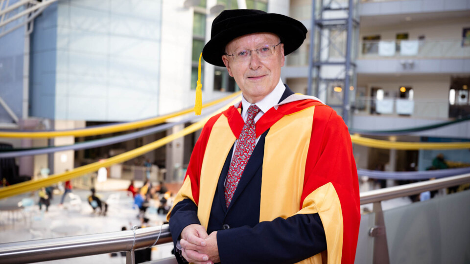 John Hinchcliffe has received an honorary doctorate from the University of Bradford in recognition of his ‘unstinting commitment to the University, business and the Bradford district’. Images credit: Kiran Mehta@KM Images/University of Bradford 