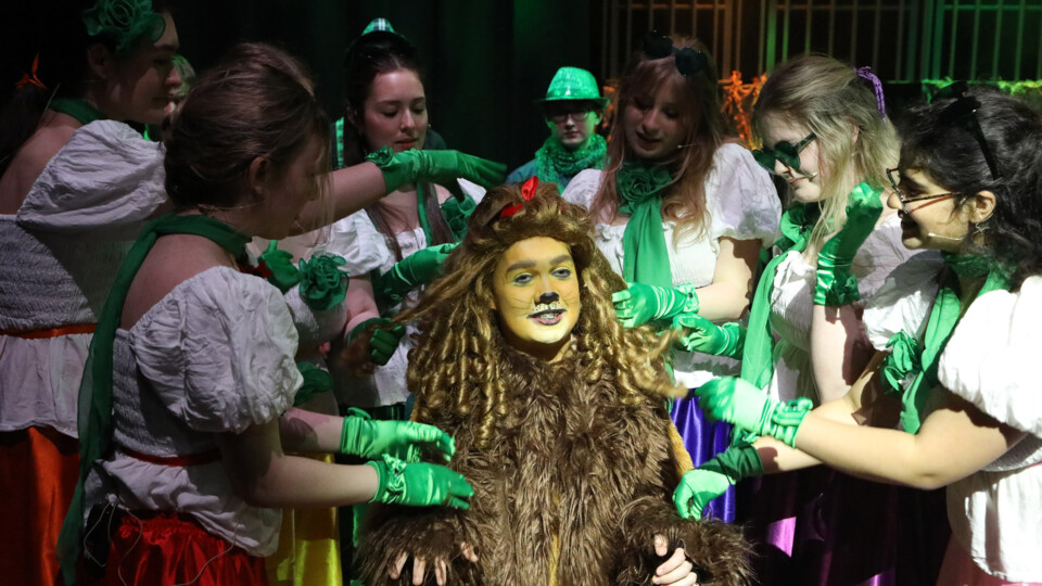 GSAL student Will as the Cowardly Lion