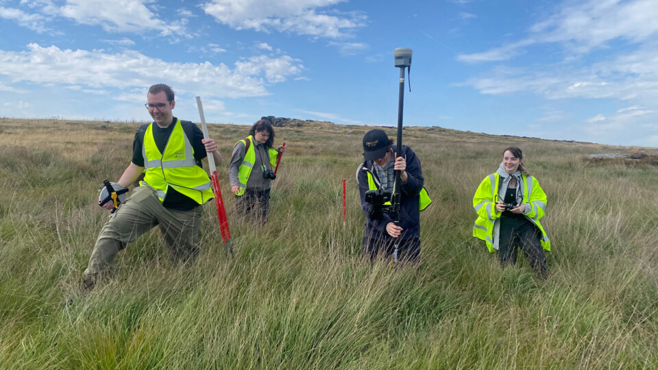 University of Bradford archaeologists at the Bridestones site. All credits: University of Bradford.