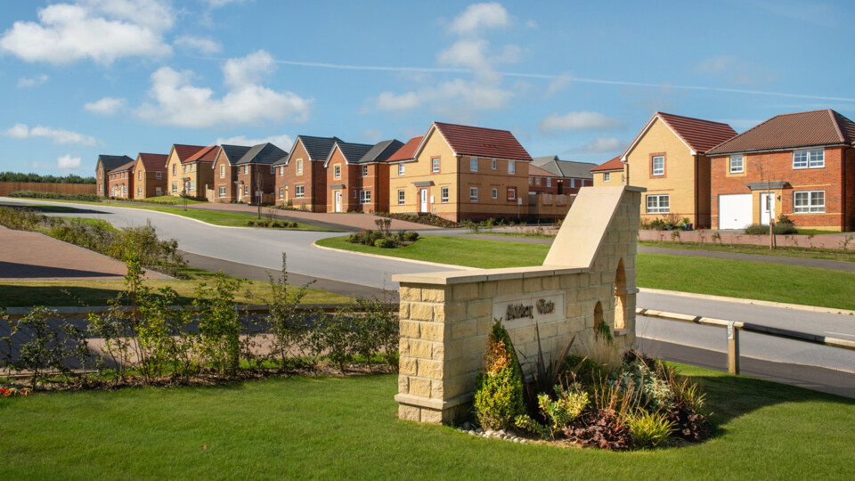 B&DWNE – Typical Street Scene at Barratt Homes’ Abbey View Development