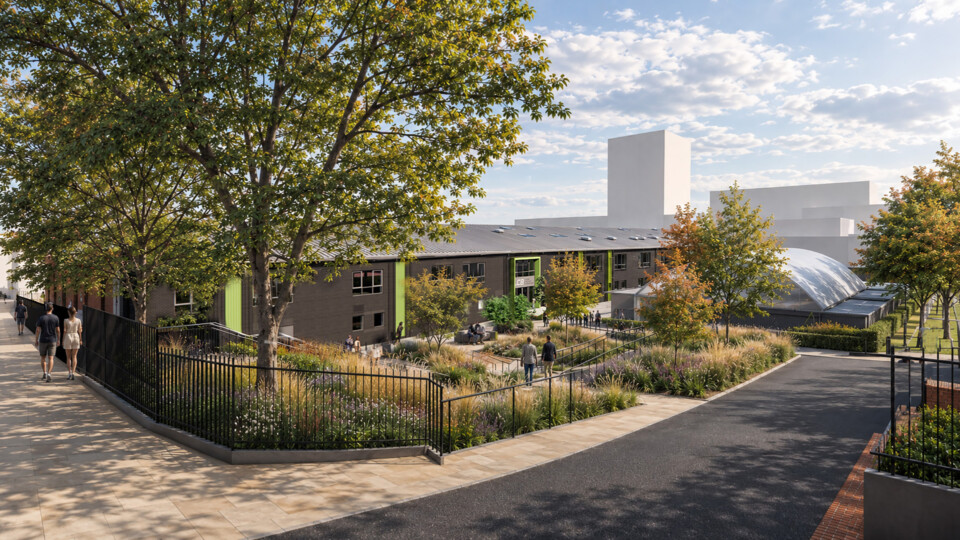 Impression of the planned Leeds College of Building CTEC building from Byron Street (credit: Fuse Studios Ltd).